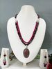 Elegant Jade Quartz Necklace with Artistic Gemstone Pendant