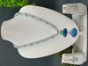 Elegant Blue Gemstone Pendant Necklace