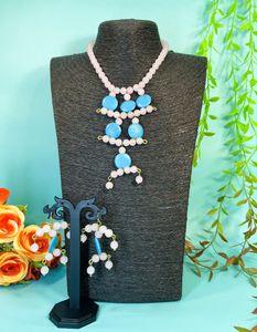 Unique Turquoise Coin & Glass Bead Necklace