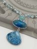 Elegant Blue Gemstone Pendant Necklace