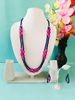 Gemstone Necklace with Lapis Lazuli & Ruby Beads