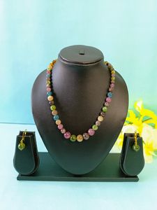 Natural Tourmaline Gemstone Necklace for Elegance and Energy