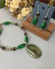 Elegant Jasper Pendant Necklace with Unique Bead Design