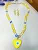 Mystic Yellow Eye Pendant Necklace