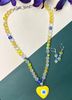 Mystic Yellow Eye Pendant Necklace