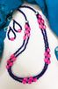 Gemstone Necklace with Lapis Lazuli & Ruby Beads