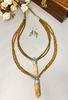 Handcrafted Citrine Stone Pendant Necklace